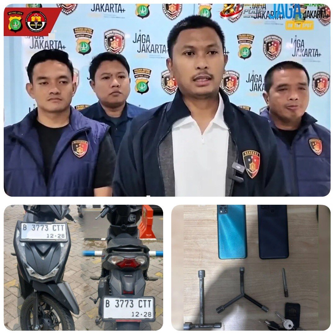 Polisi Ungkap Curanmor 16 Kali di Tangerang, 11 Motor Hasil Kejahatan Disita