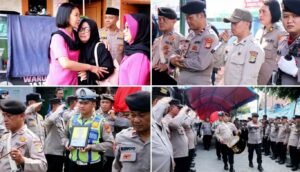 Penghormatan Terakhir, Polres Metro Tangerang Kota Lepas Jenazah Aiptu Agus Setiawan