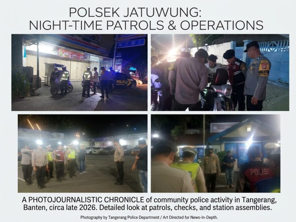 Razia Tengah Malam, Polsek Jatiuwung Sisir Jalur Rawan Gangguan Kamtibmas