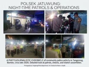 Razia Tengah Malam, Polsek Jatiuwung Sisir Jalur Rawan Gangguan Kamtibmas