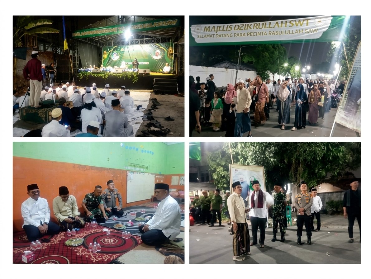 Polsek Batuceper Kawal Maulid 1448 H, 17 Personel Diterjunkan Amankan 300 Jamaah