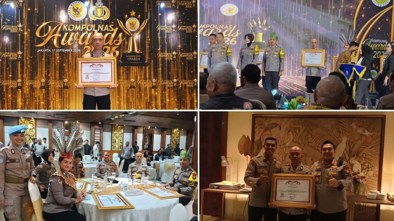 Penganugerahan Kompolnas Awards, Aiptu Eko Yulianto Raih Juara 2 Berkat Inovasi Bank Sampah