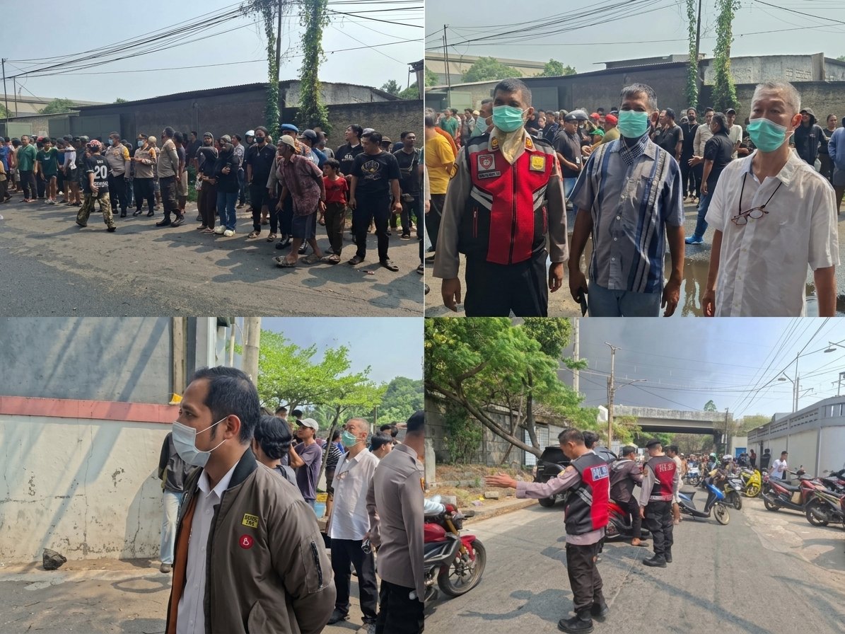 Kebakaran Gudang PT Global di Batuceper, Api Diduga Berasal dari Korsleting Listrik