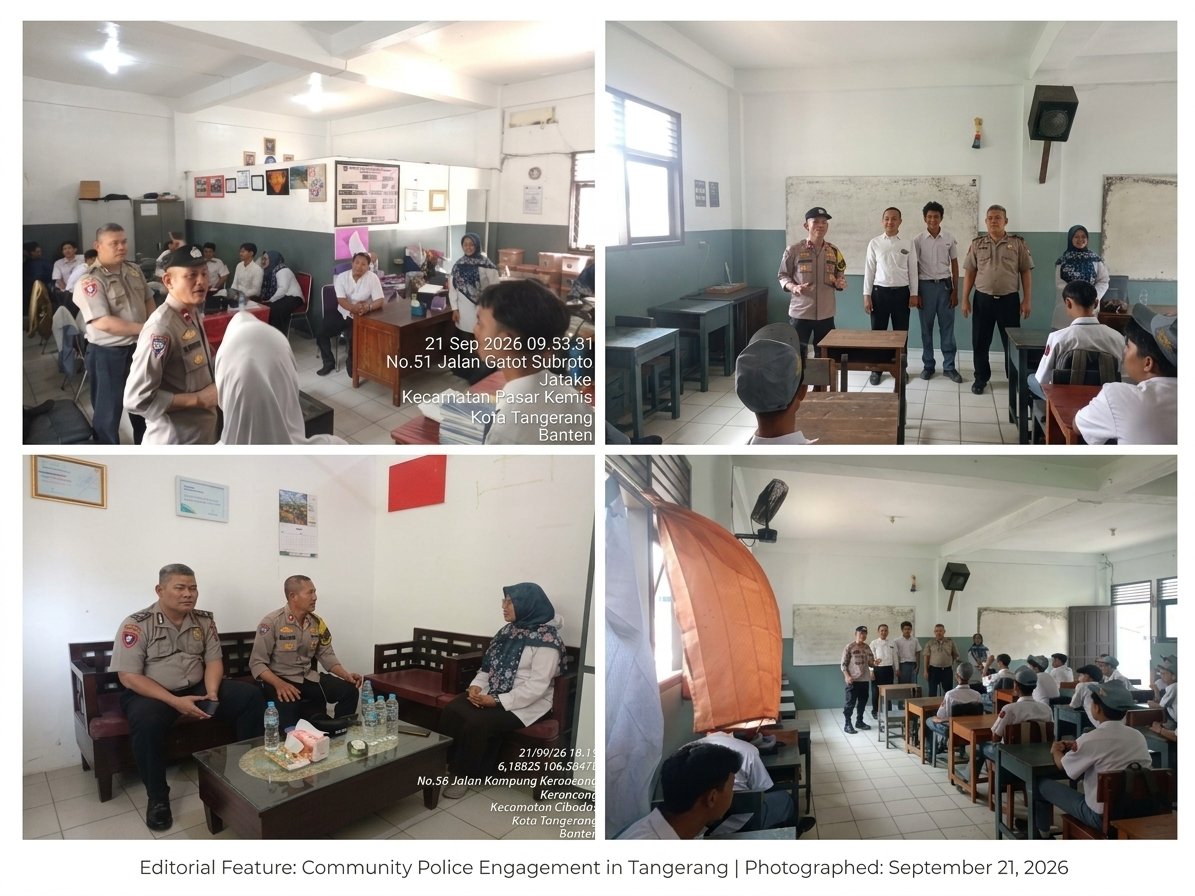 Cegah Pelajar Bolos dan Demo Liar, Polsek Jatiuwung Sosialisasikan Polisi Pendamping Kelas di SMK Yapinktek