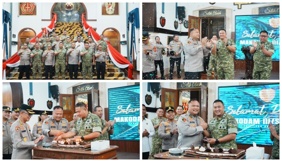 Perkokoh Sinergitas TNI-Polri, Wakapolda Jabar Hadiri Peringatan HUT ke-81 TNI di Makodam III/Siliwangi