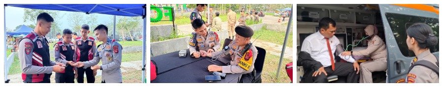 Bidokkes Polda Jabar Periksa Kesehatan Personel Ops Antik Lodaya, Pastikan Kesiapan Bertugas