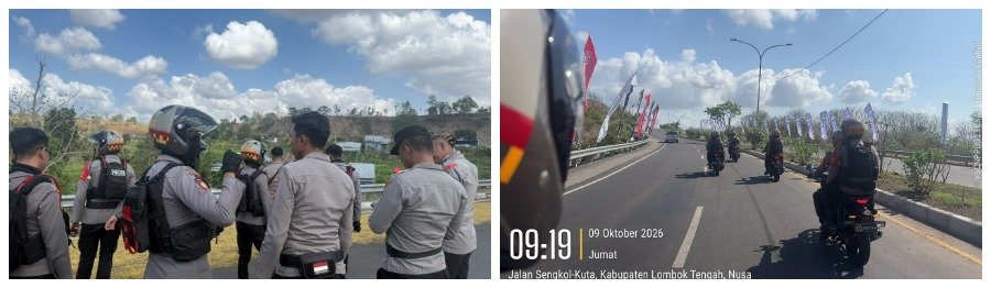 Jelang MotoGP Mandalika 2026, Polisi Sisir Penjemur Tembakau di Bypass