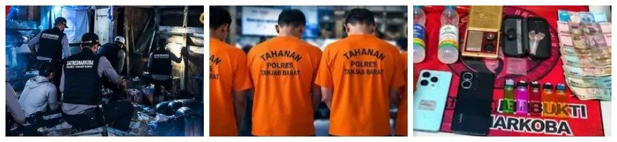 SATRESNARKOBA POLRES TANJAB BARAT TEGAS BERANTAS SARANG NARKOBA, 4 ORANG DIAMANKAN DALAM OPERASI KRYD