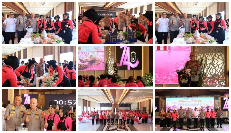 Polda Banten Gelar Lomba Hias Tumpeng HKGB ke-74, Tekankan Makna Kebersamaan dan Peran Bhayangkari