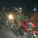 Pastikan Titik Hotspot Padam, Koramil 03/Tebas Rutin Laksanakan Patroli Malam Hari